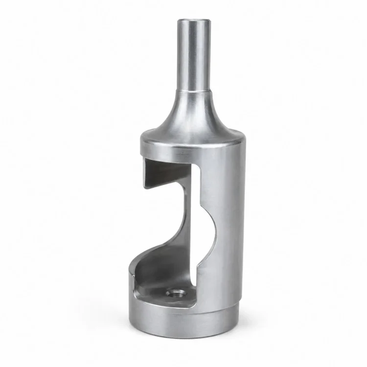 ตัวเรือนทรงกระบอกเปิดด้านกลึง CNC ที่มีความแม่นยำ