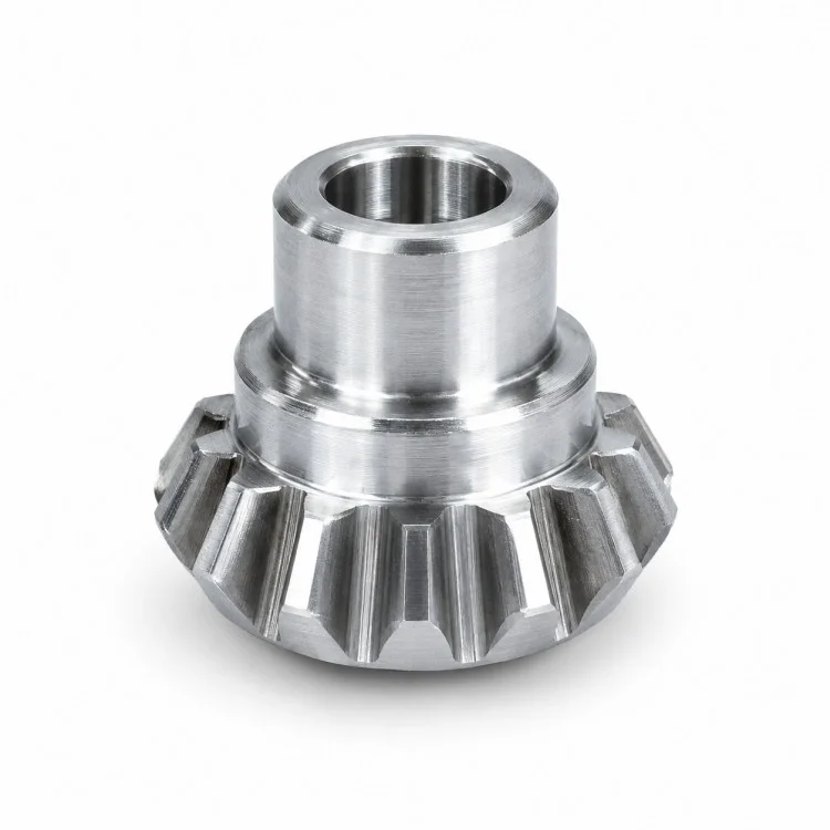 เกียร์เอียงตรงกลึง CNC ที่มีความแม่นยำพร้อมฮับ